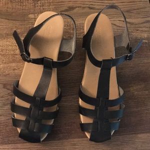 Clog Sandals Black Size 10